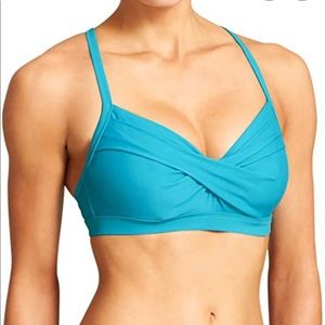Athleta Twister Bikini Antilles Blue 38 D/DD